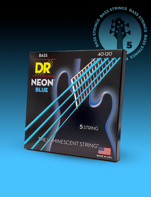 Hi-Def Neon™ Color Coated 5-String Bass Set