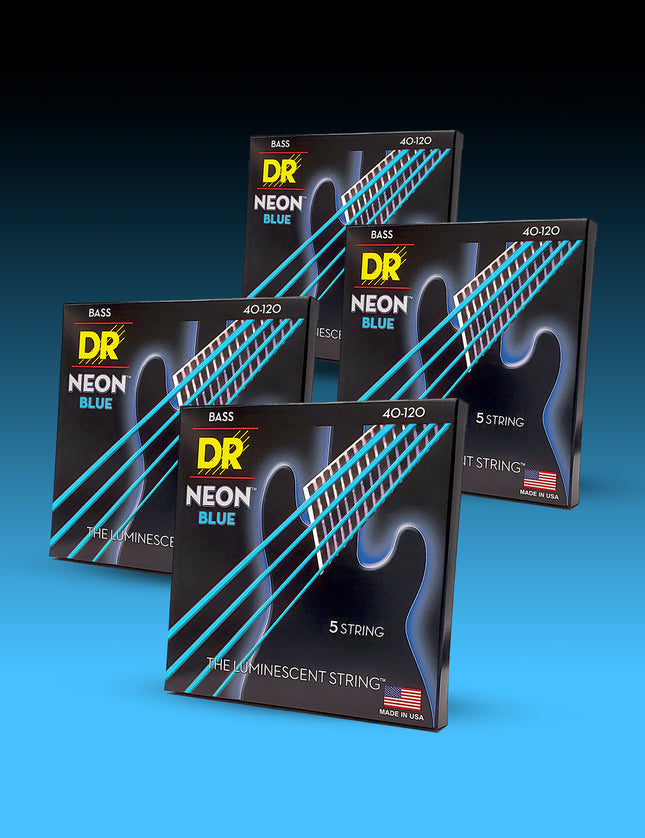 Hi-Def Neon™ Color Coated 5-String Bass Set