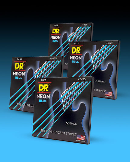 Hi-Def Neon™ Color Coated 5-String Bass Set