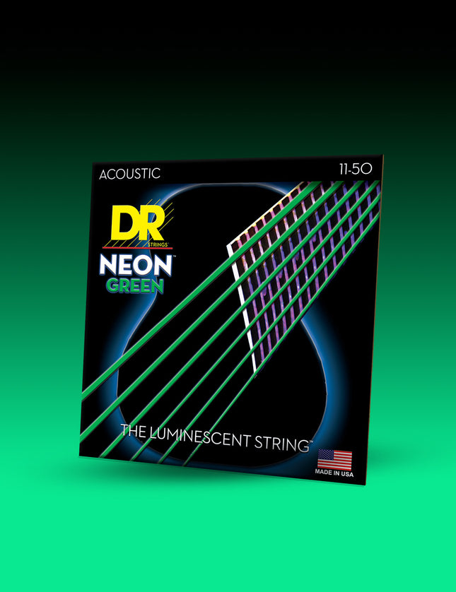 Hi-Def Neon™ Color Coated Acoustic Guitar Strings