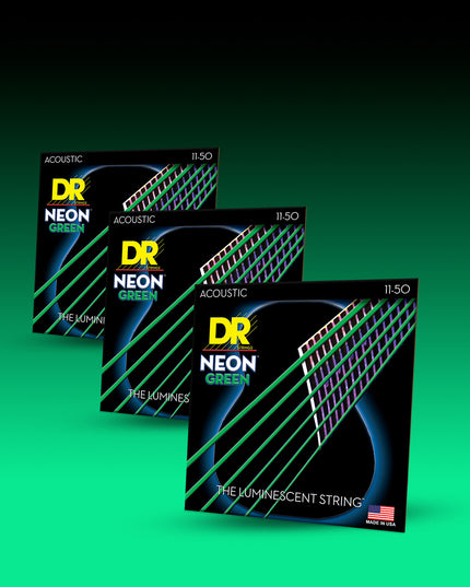 Hi-Def Neon™ Color Coated Acoustic Guitar Strings