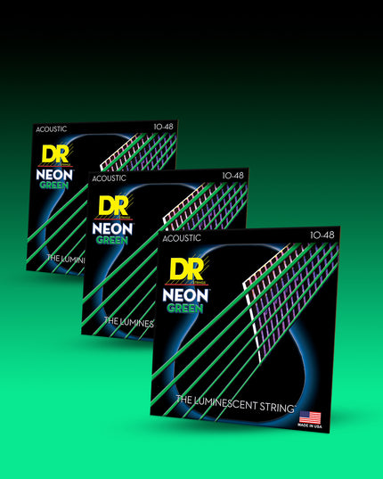 Hi-Def Neon™ Color Coated Acoustic Guitar Strings