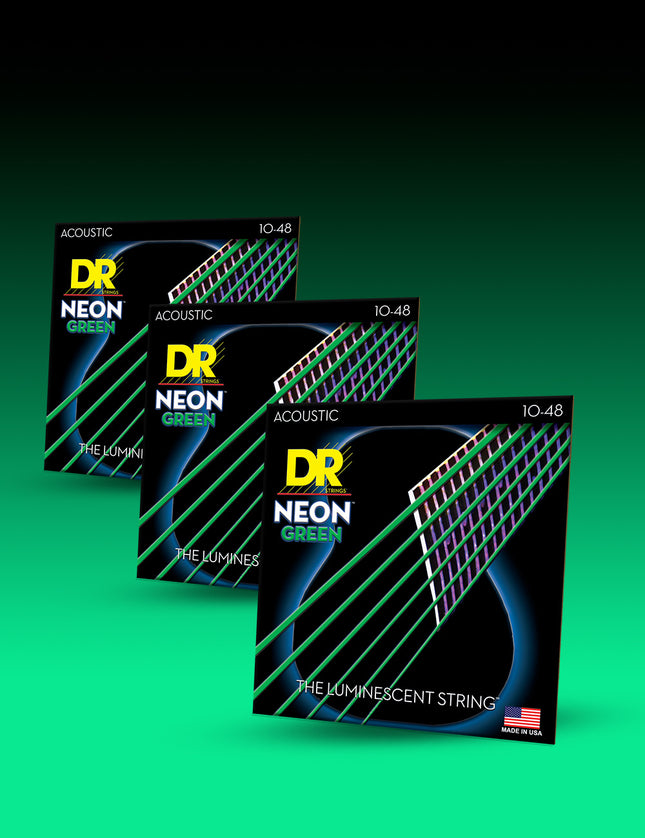 Hi-Def Neon™ Color Coated Acoustic Guitar Strings