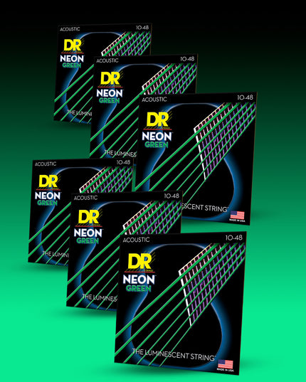 Hi-Def Neon™ Color Coated Acoustic Guitar Strings