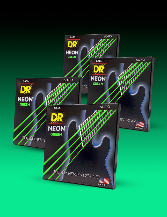 Hi-Def Neon™ Color Coated 4-String Bass Set