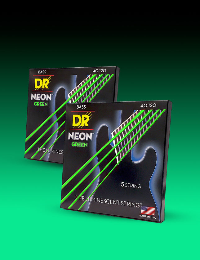 Hi-Def Neon™ Color Coated 5-String Bass Set