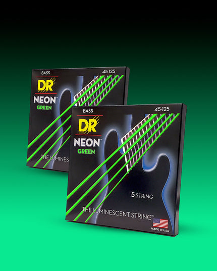 Hi-Def Neon™ Color Coated 5-String Bass Set