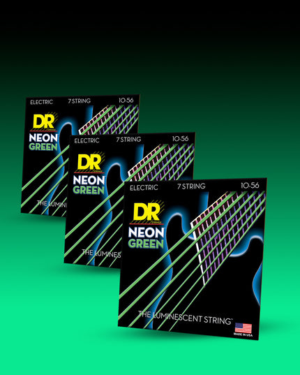 Hi-Def Neon™ Color Coated Electric Guitar 7-String Set