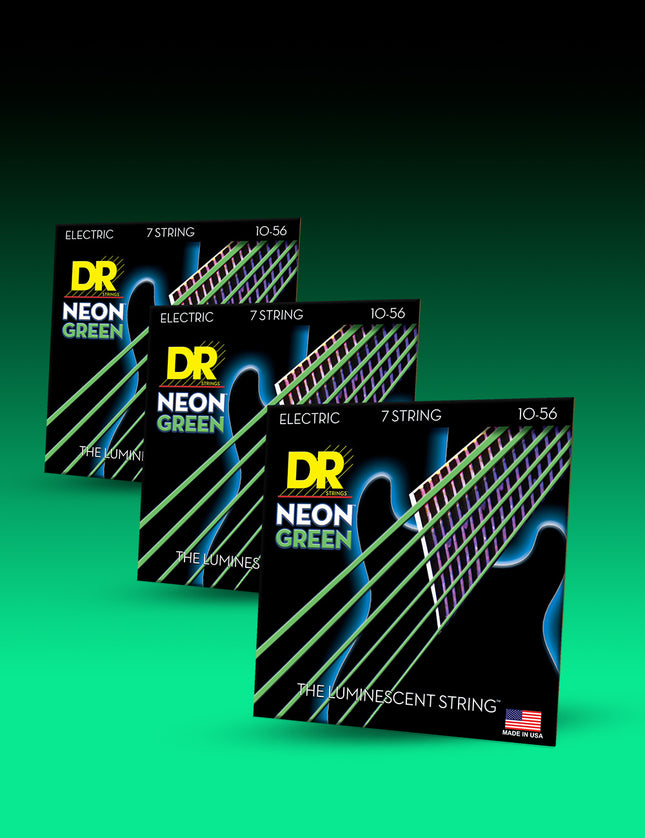 Hi-Def Neon™ Color Coated Electric Guitar 7-String Set