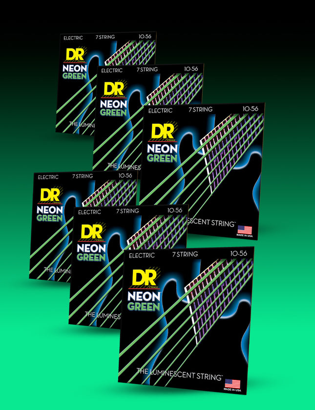 Hi-Def Neon™ Color Coated Electric Guitar 7-String Set