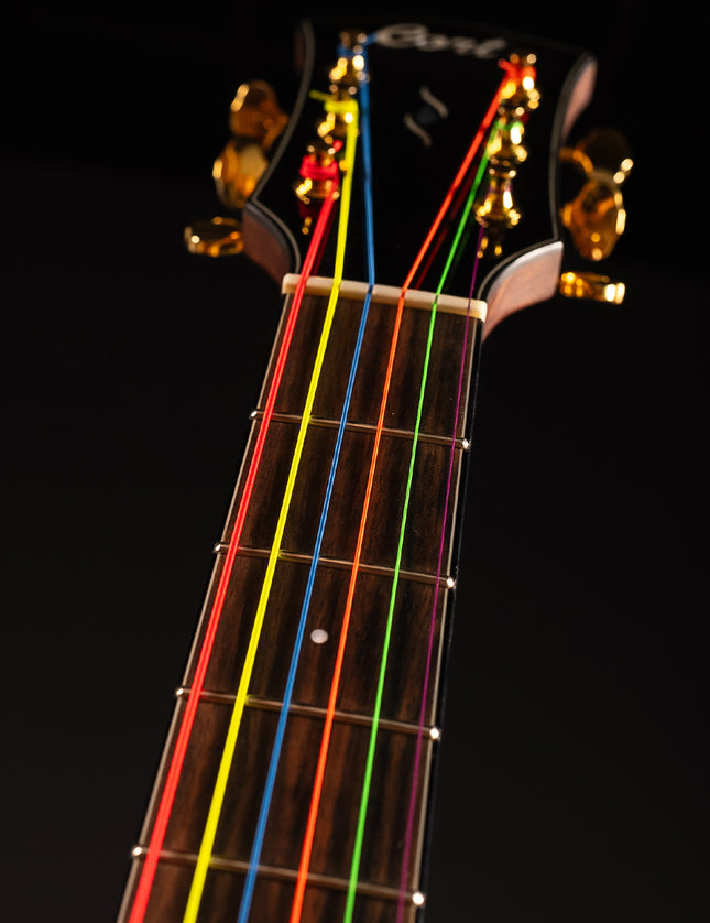 Hi-Def Neon™ Muticolor Coated Acoustic Guitar Strings