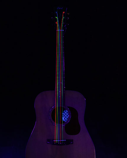 Hi-Def Neon™ Muticolor Coated Acoustic Guitar Strings
