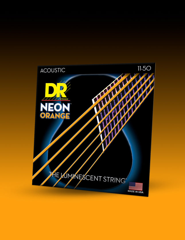 Hi-Def Neon™ Color Coated Acoustic Guitar Strings