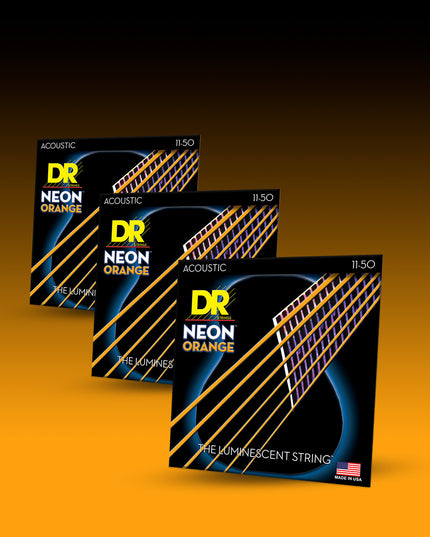 Hi-Def Neon™ Color Coated Acoustic Guitar Strings