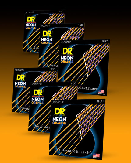 Hi-Def Neon™ Color Coated Acoustic Guitar Strings