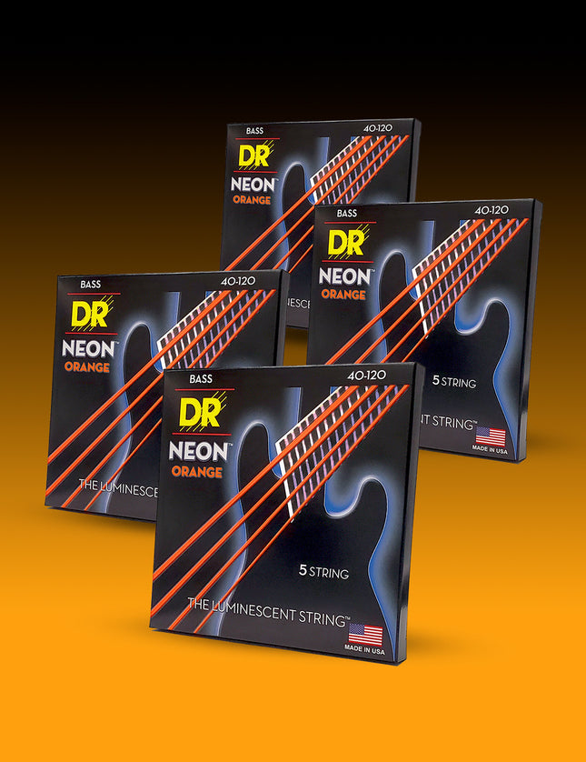 Hi-Def Neon™ Color Coated 5-String Bass Set