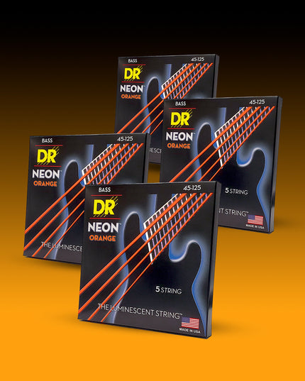 Hi-Def Neon™ Color Coated 5-String Bass Set