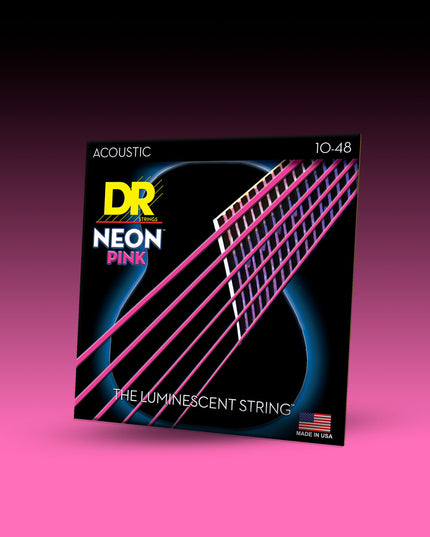 Hi-Def Neon™ Color Coated Acoustic Guitar Strings