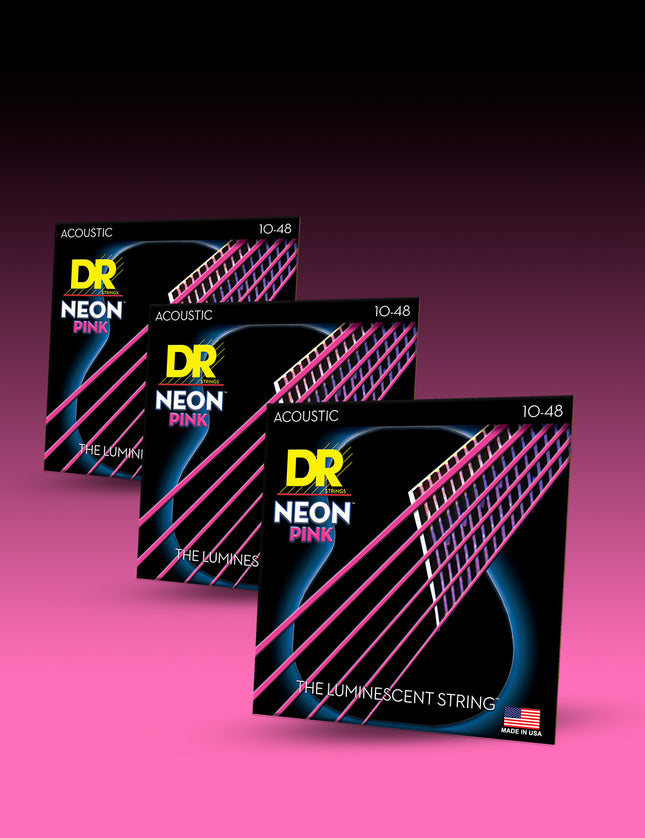 Hi-Def Neon™ Color Coated Acoustic Guitar Strings