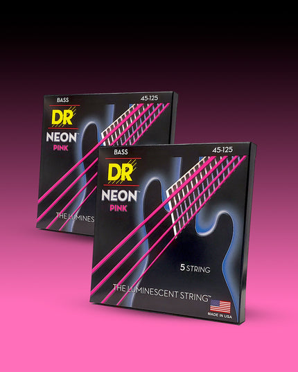 Hi-Def Neon™ Color Coated 5-String Bass Set