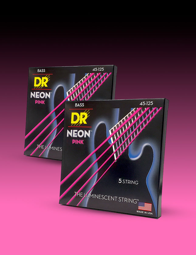 Hi-Def Neon™ Color Coated 5-String Bass Set