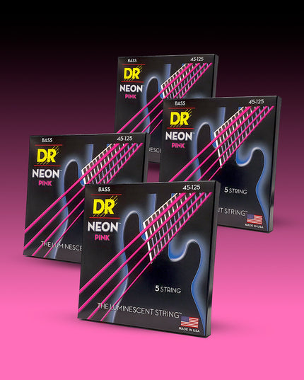 Hi-Def Neon™ Color Coated 5-String Bass Set