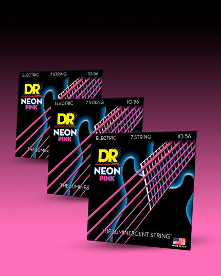 Hi-Def Neon™ Color Coated Electric Guitar 7-String Set