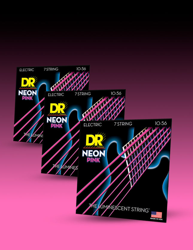 Hi-Def Neon™ Color Coated Electric Guitar 7-String Set