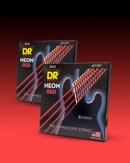 Hi-Def Neon™ Color Coated 5-String Bass Set