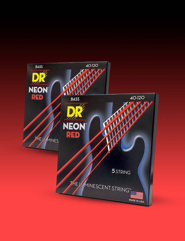 Hi-Def Neon™ Color Coated 5-String Bass Set