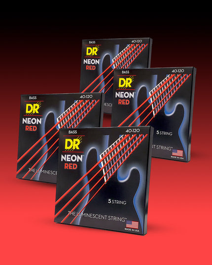 Hi-Def Neon™ Color Coated 5-String Bass Set
