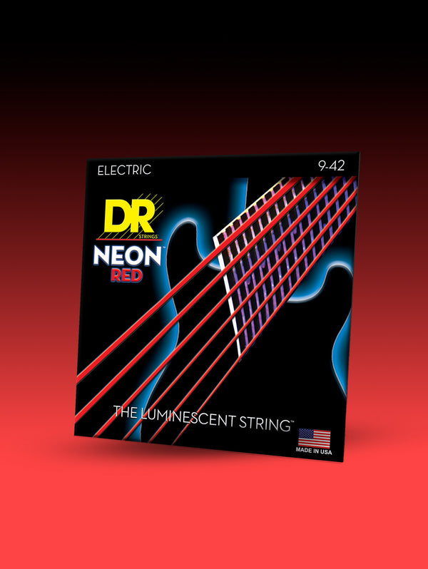 Hi-Def NEON™ Red Color Coated 6-String Electric Guitar Set