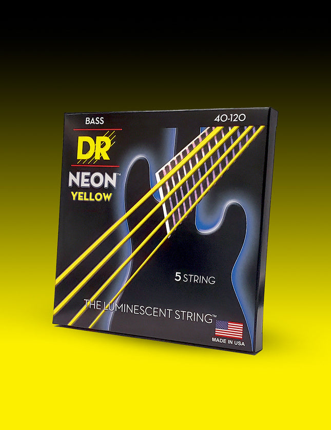 Hi-Def Neon™ Color Coated 5-String Bass Set