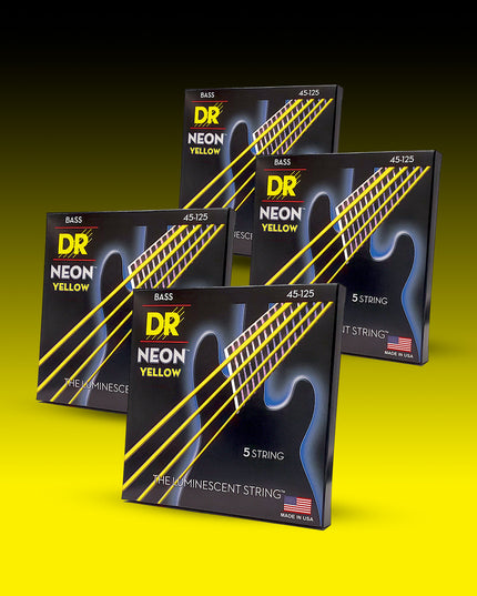 Hi-Def Neon™ Color Coated 5-String Bass Set