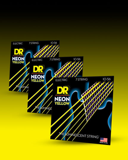 Hi-Def Neon™ Color Coated Electric Guitar 7-String Set