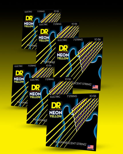 Hi-Def Neon™ Color Coated Electric Guitar 7-String Set