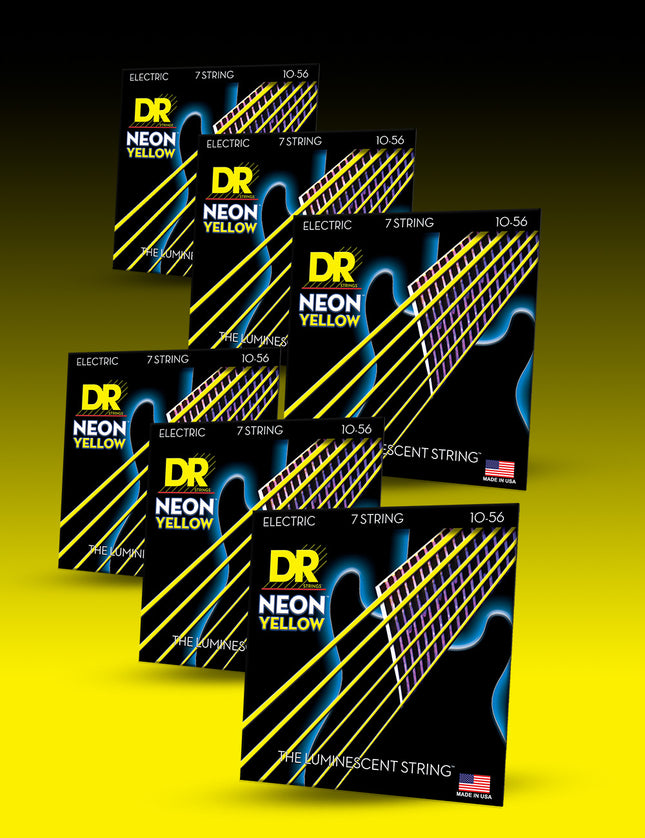 Hi-Def Neon™ Color Coated Electric Guitar 7-String Set