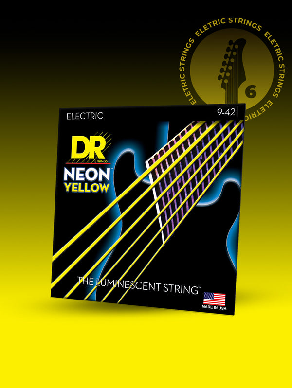 Hi-Def NEON™ Yellow Coated Electric Guitar Strings