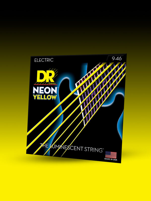 Hi-Def NEON™ Yellow Coated Electric Guitar Strings