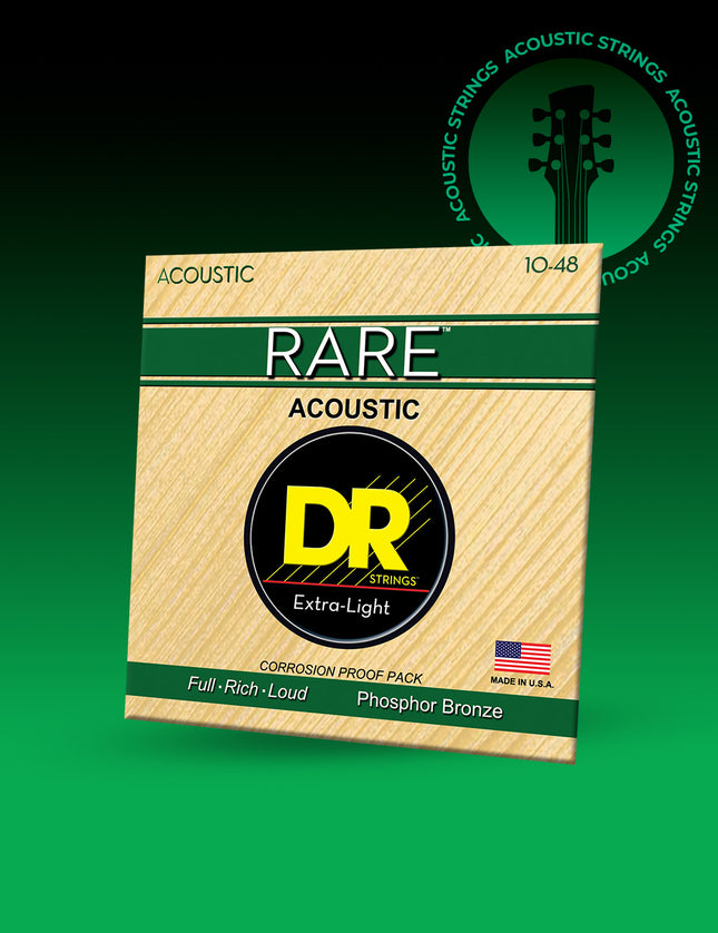 Rare™ Phosphor Bronze Acoustic Guitar Strings